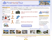 Tablet Screenshot of firsthometour.com